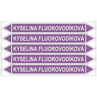 Značení potrubí, kyselina fluorovodíková